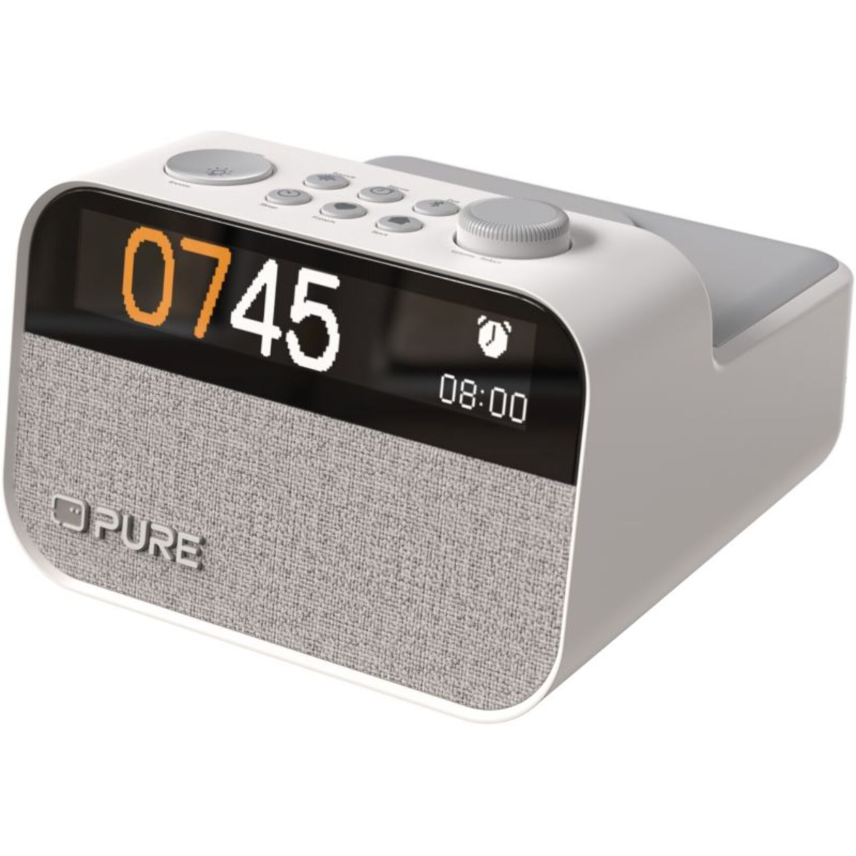 Radio réveil PURE Moment Charge Cotton White