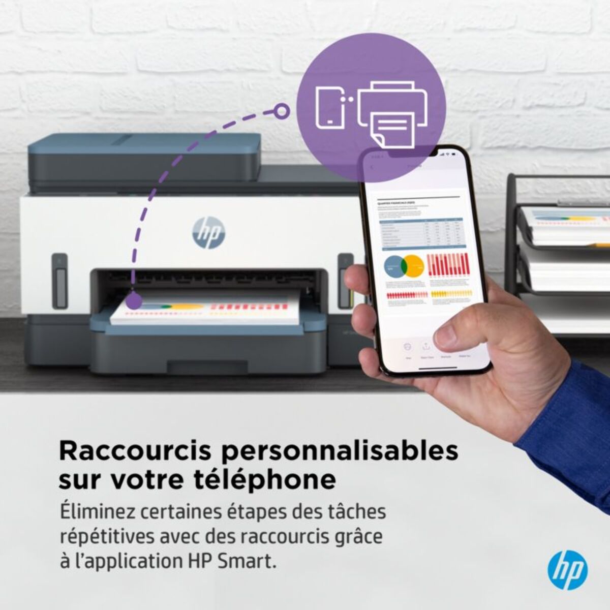 Imprimante jet d'encre HP Smart Tank 7306