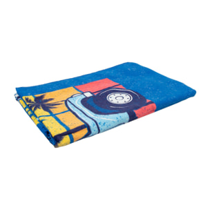 Telo Mare Stampato In Spugna Disegno California