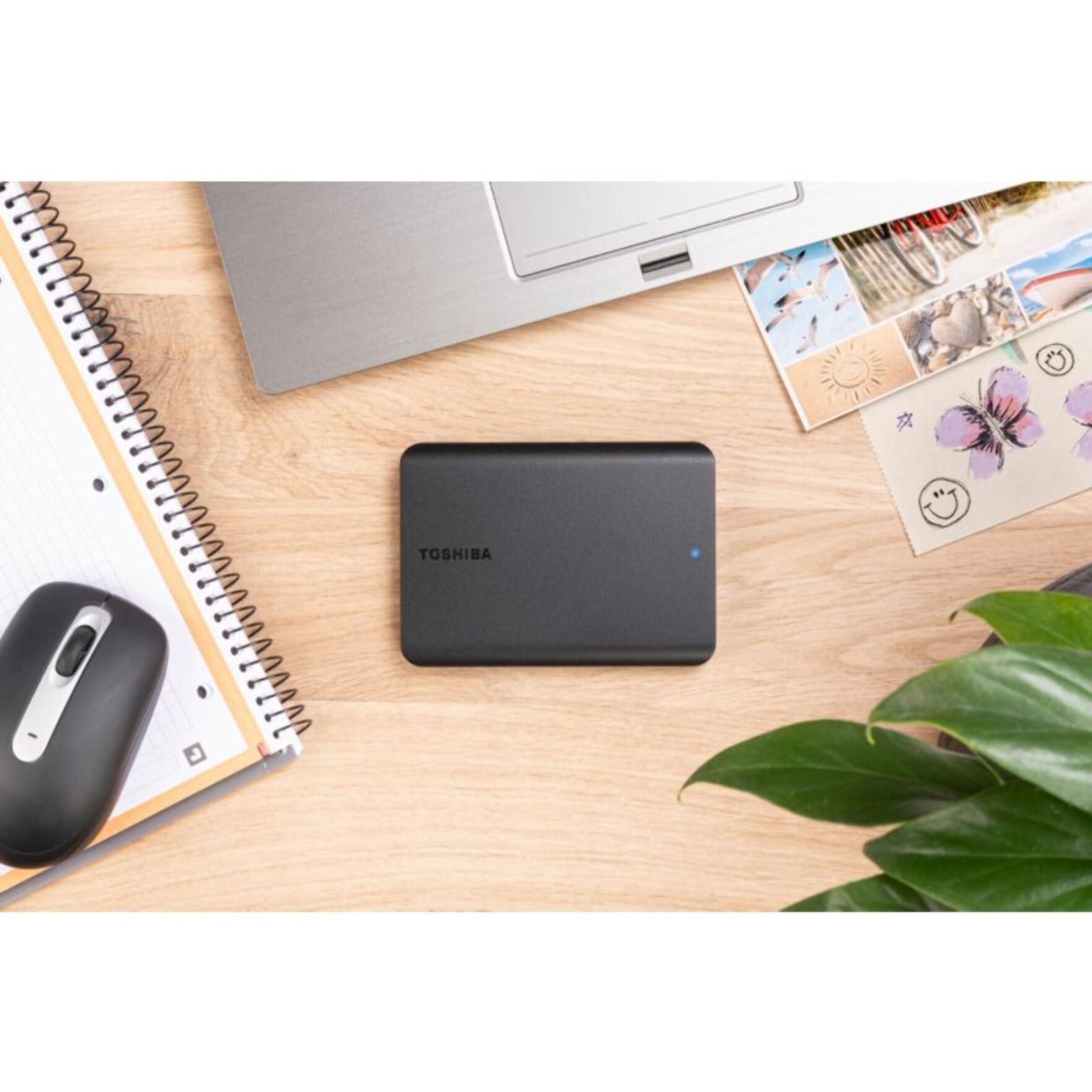 Disque dur externe TOSHIBA Pack 1To canvio basics + Housse