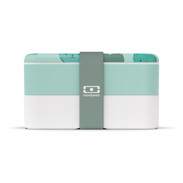 Lunch box 2 compartiments Original 1L Made in France vert So Cute