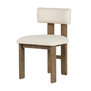 Silla Madera Fresno Blanca 48x53x78 Cm