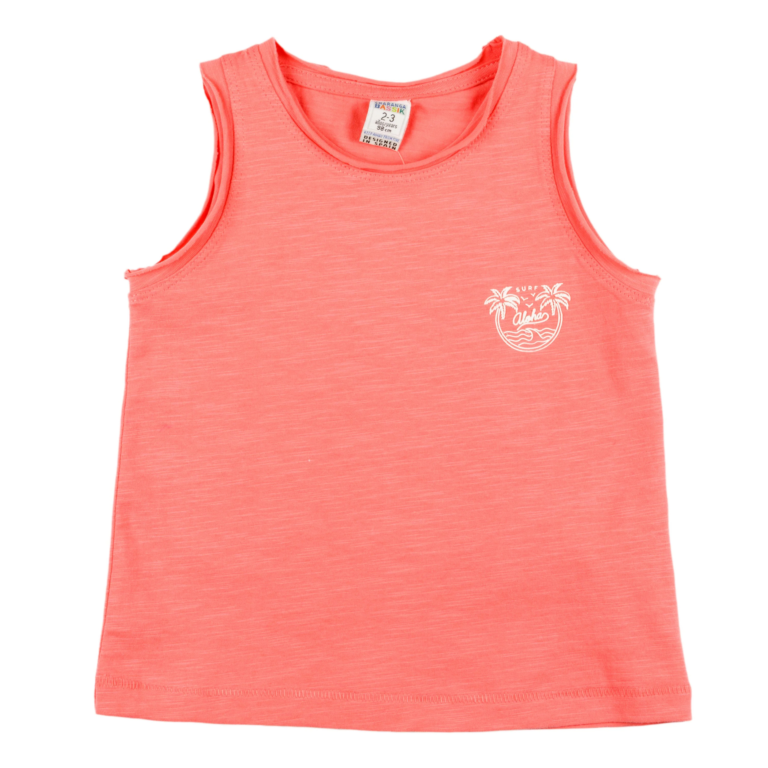 Camiseta de niño coral