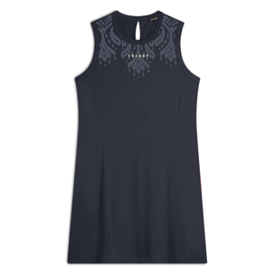 Vestito senza maniche in jersey con dettagli floreali