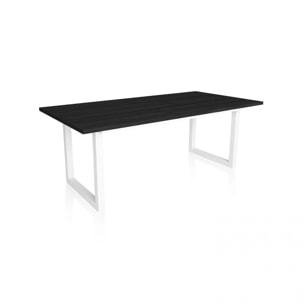 Mesa de comedor Altea 200 Negro Blanco