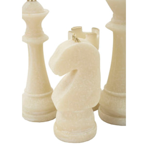 SCACCHI QUARZY SET 8 PZ ASSORTITI CM Ø 4,4X9,2-4,3X13,3-5X16-X4,5X10,3