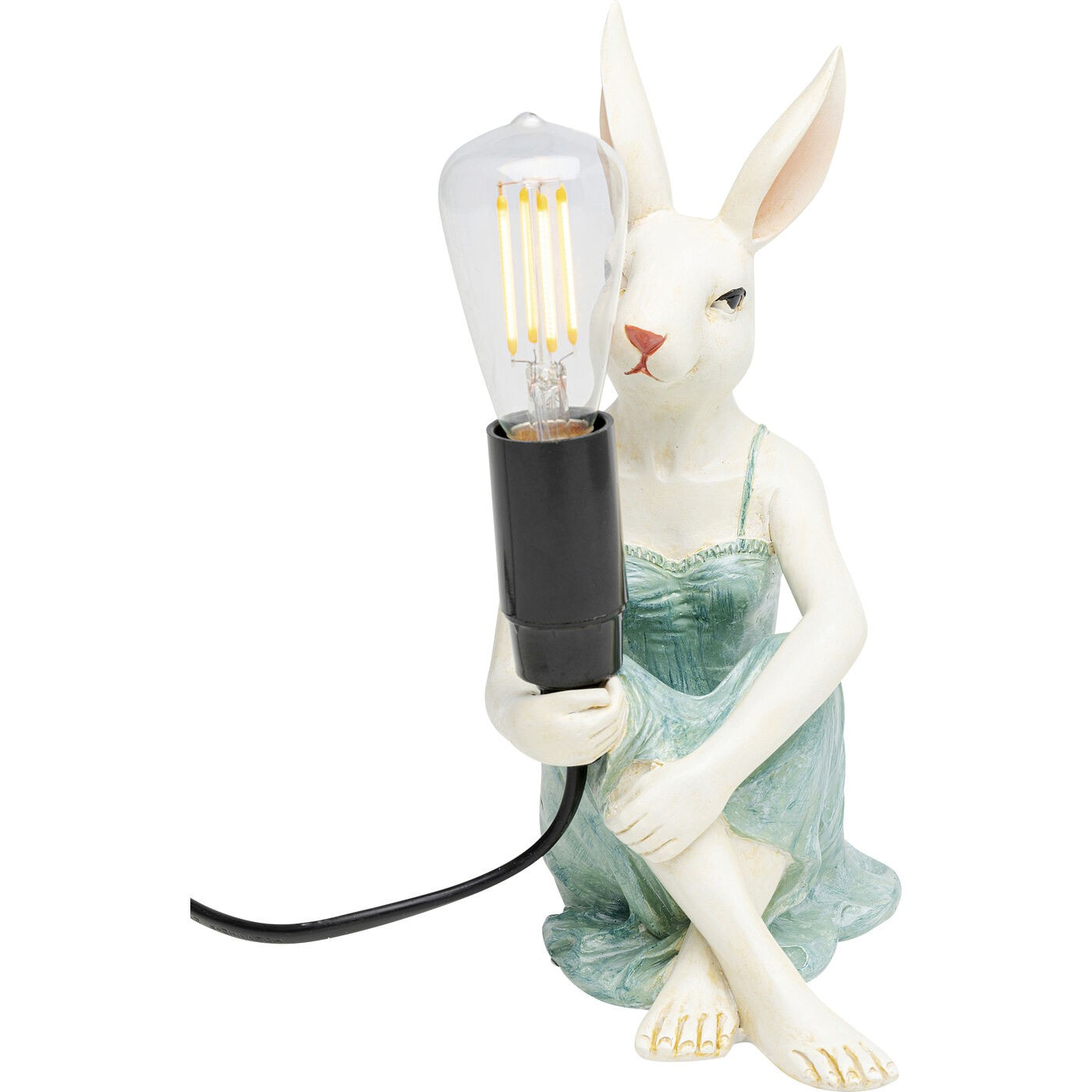 Lampe lapine en robe Kare Design