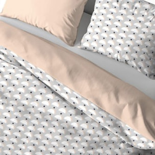 Parure housse de couette 3pcs 100% polyester 72gsm lobe