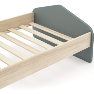 Lit enfant avec tête de lit en bois - LUCY