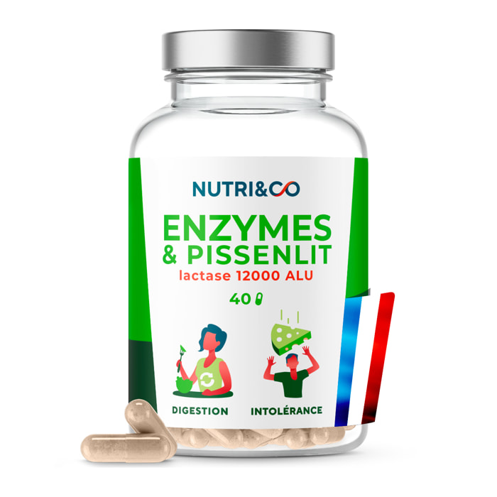 Nutri&Co Enzymes Digestives Digestion Difficile et Intolérance - 40 gélules