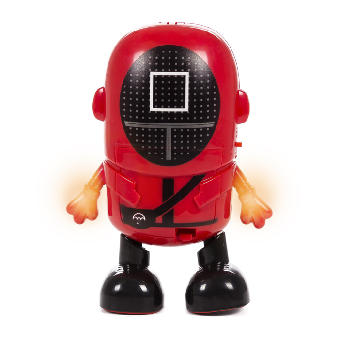 Squid DAM ballerino con musica e luci LED. Guardiano Quadrato. 18cm.