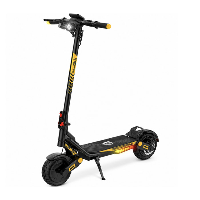 Pneu 10'' Tubeless Tout-terrain – Autonomie Jusqu'à 80 km – Double Moteur 500W – Poids 30Kg – Batterie 48V/18,2Ah – Trottinette Électrique