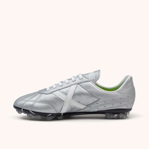MUNICH ESTADIO AG-23 03 Zapatillas clásicas y planas de piel color plata