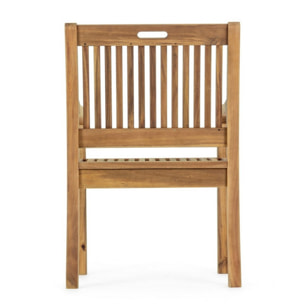 Poltrona NOEMI in legno d'acacia