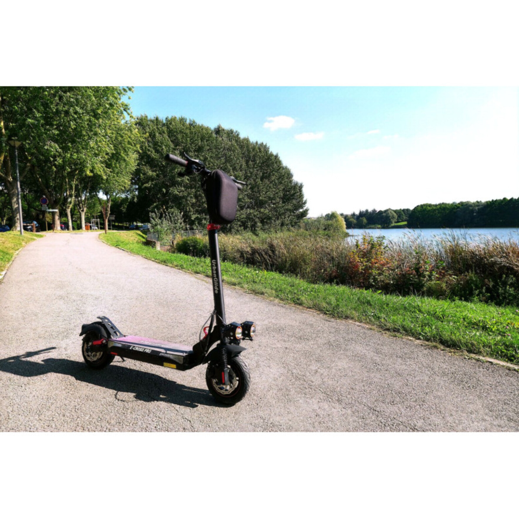 URBANGLIDE eCross Pro  – Trottinette Électrique – 50 km d'Autonomie – Tout-Terrain 10" – Suspensions Avant/Arriè