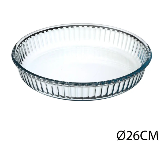 Plat rond verre D26