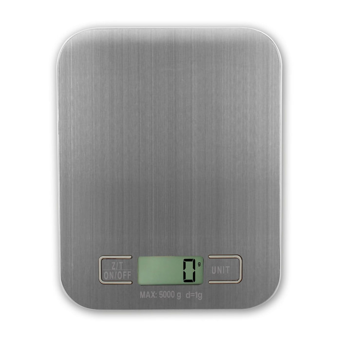 Balance de cuisine électronique en acier inoxydable 5kg