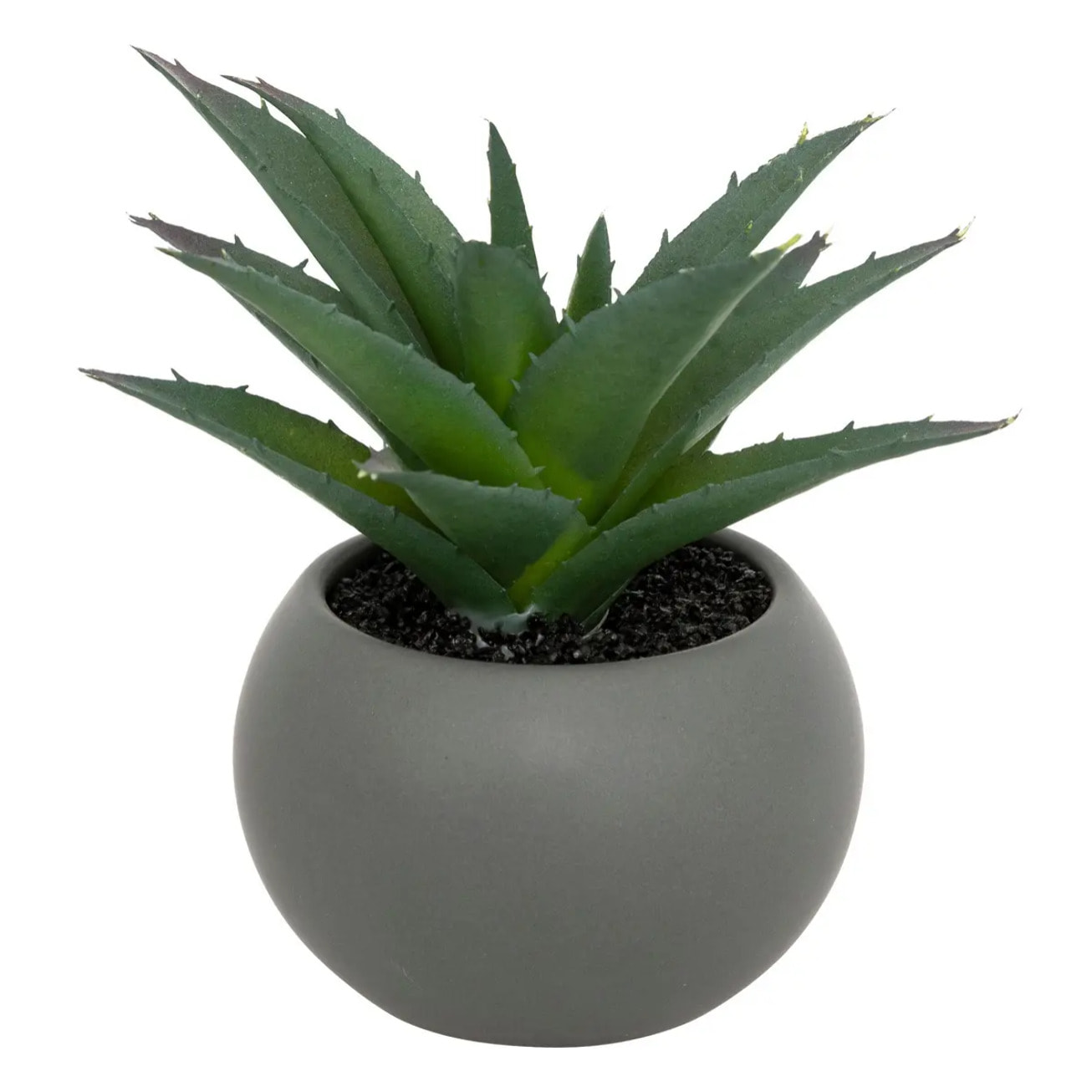 Plante grasse artificielle - pot en céramique - H13 cm