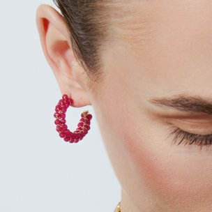 Pendientes Siran acabado oro amarillo 18k