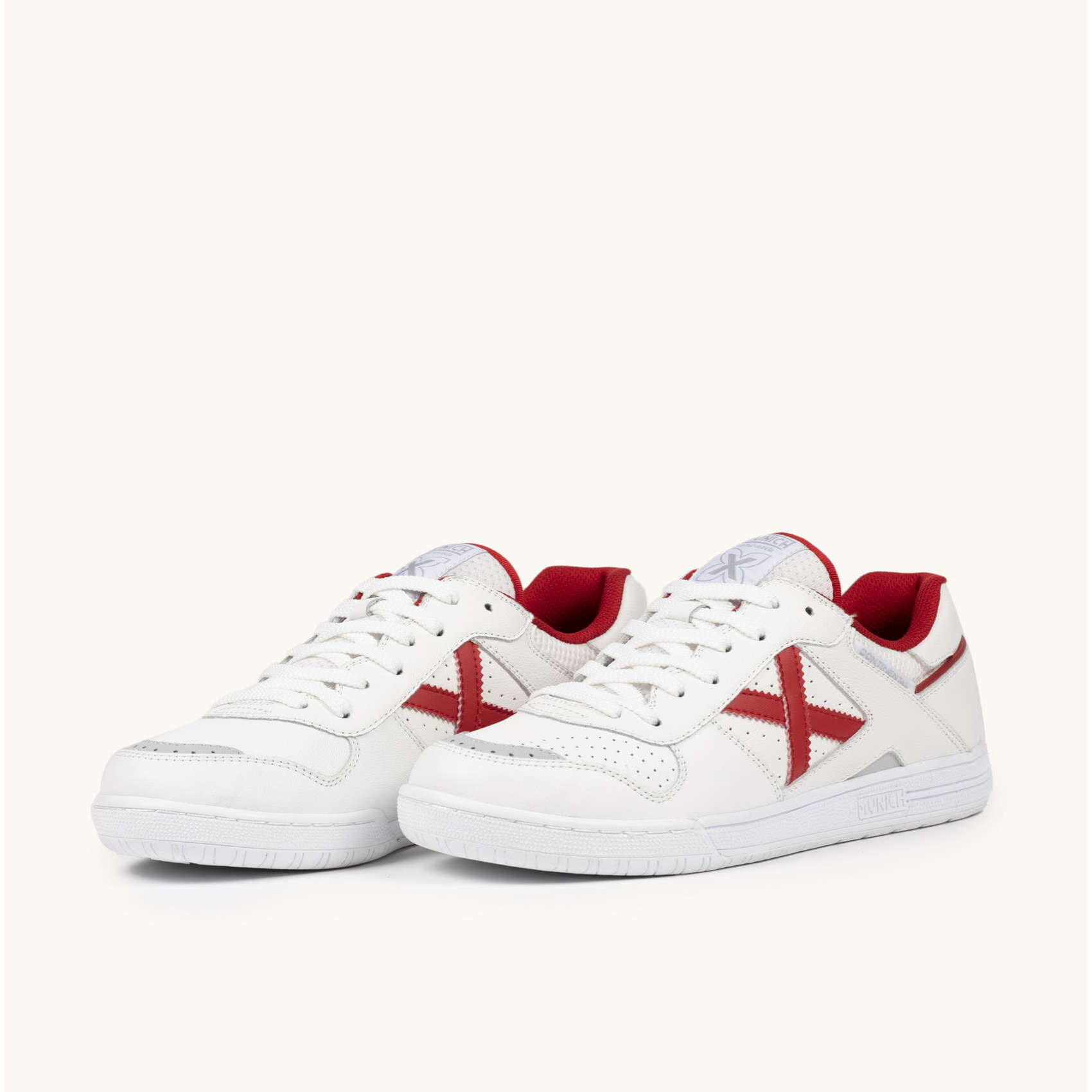 MUNICH CONTINENTAL V2 70 Zapatillas de Fútbol Sala Profesionales Blanco y Rojo
