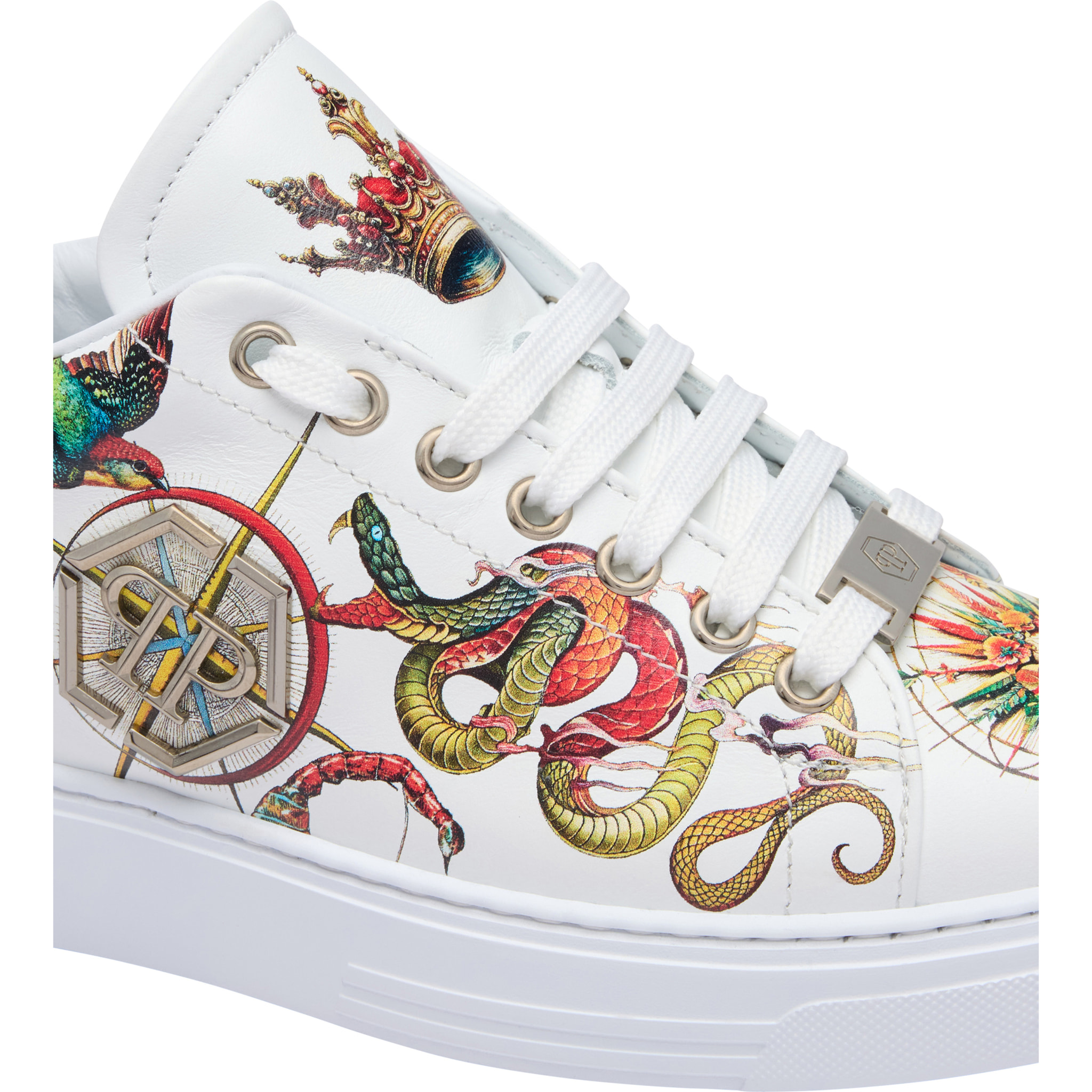 PHILIPP PLEIN Printed Low-Top Sneakers