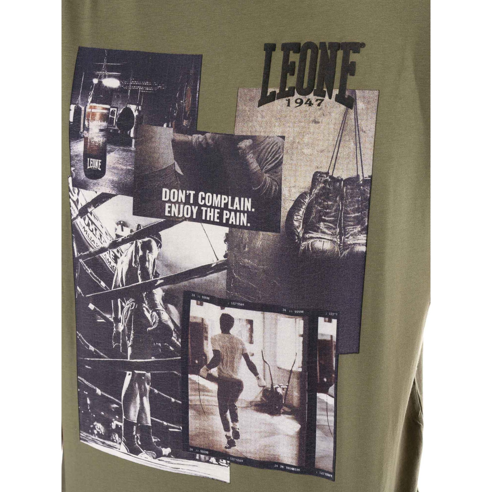 T-shirt uomo a manica corta in cotone, stampa Leone 1947 Graphics