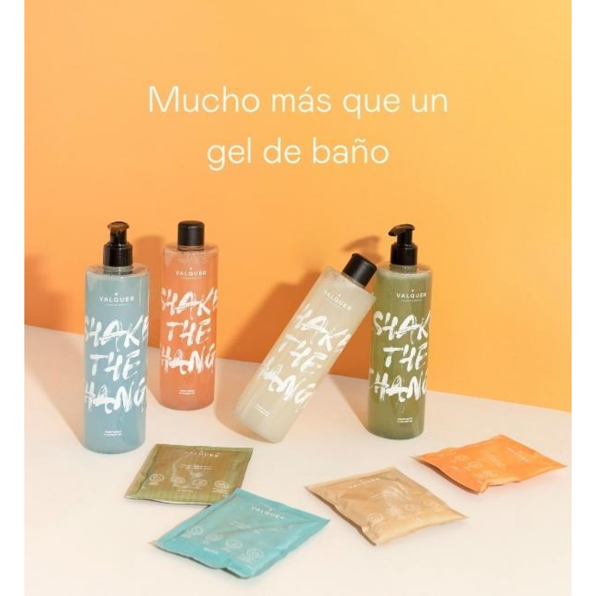 Valquer Shake Pack geles de baño sostenibles - Sobres surtidos de 25 g