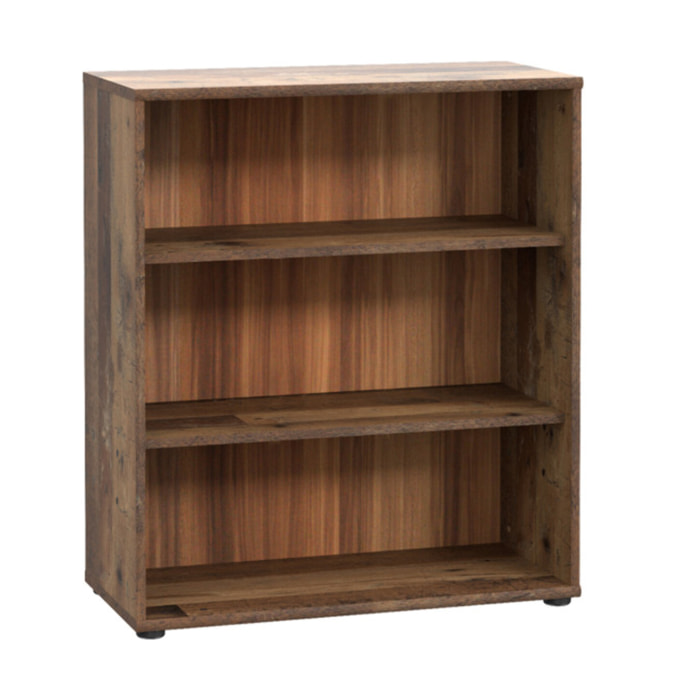 Étagère H. 86 x L. 74 cm décor bois vintage avec 2 étagères - MIA