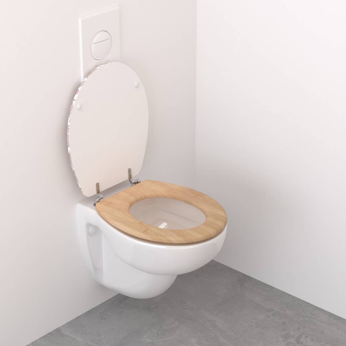 Abattant WC Bloom 36x42,5cm rose