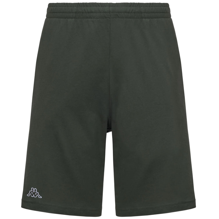 Kappa - Pantaloni Corti Uomo Verde - Logo Cabog