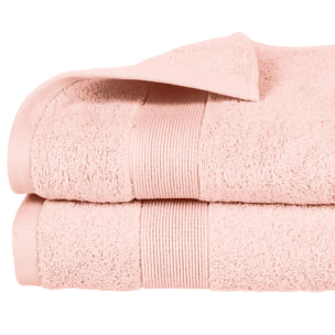 Drap de douche "Essentiel" coton rose 70x130cm