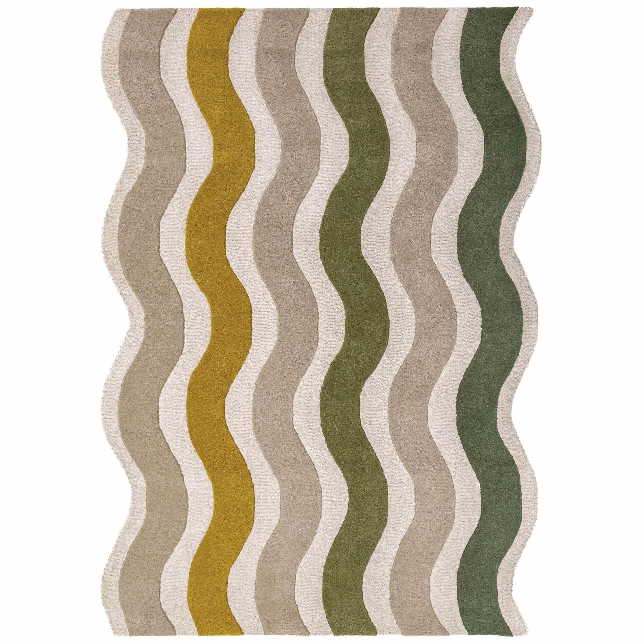 Tapis en laine festonné CASCADE