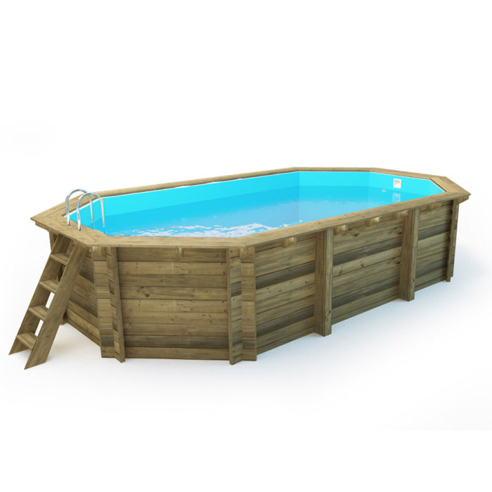 Piscine bois " Palma 130 " - 7.57 x 4.07 x 1.31 m
