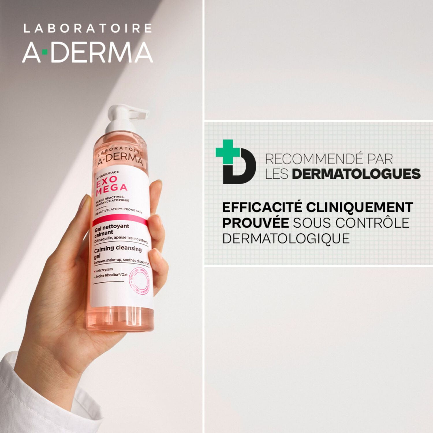 Exomega - Gel Nettoyant Calmant 200 ml