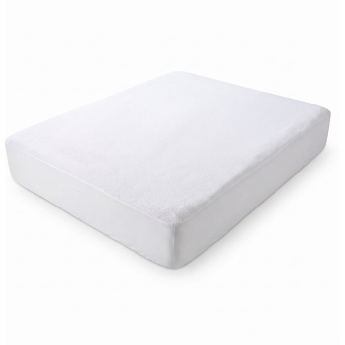 Coprimaterasso Intrecci Impermeabile in Microfibra Coral Effetto Vellutato con Rivestimento PU
