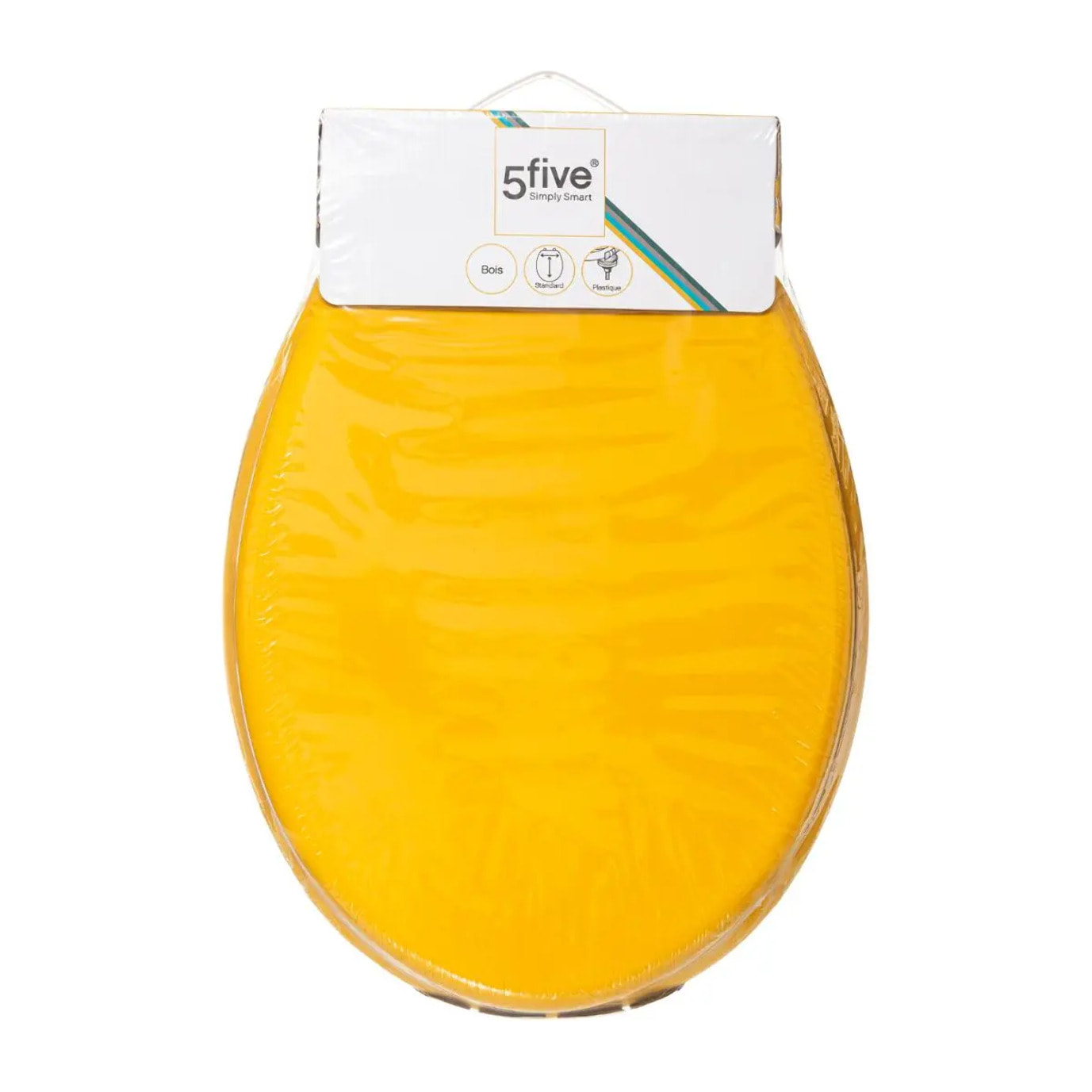 Abattant WC Bois laqué Jaune Colorama