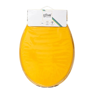 Abattant WC Bois laqué Jaune Colorama
