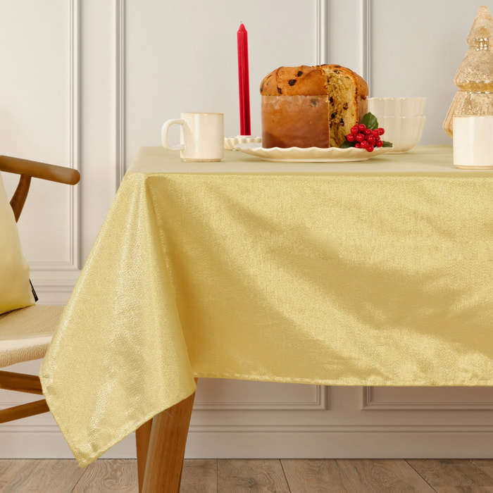 Nappe Anti-tâches Toucher du Tissu Jacquard R22120 Christmas Night Oro Lurex