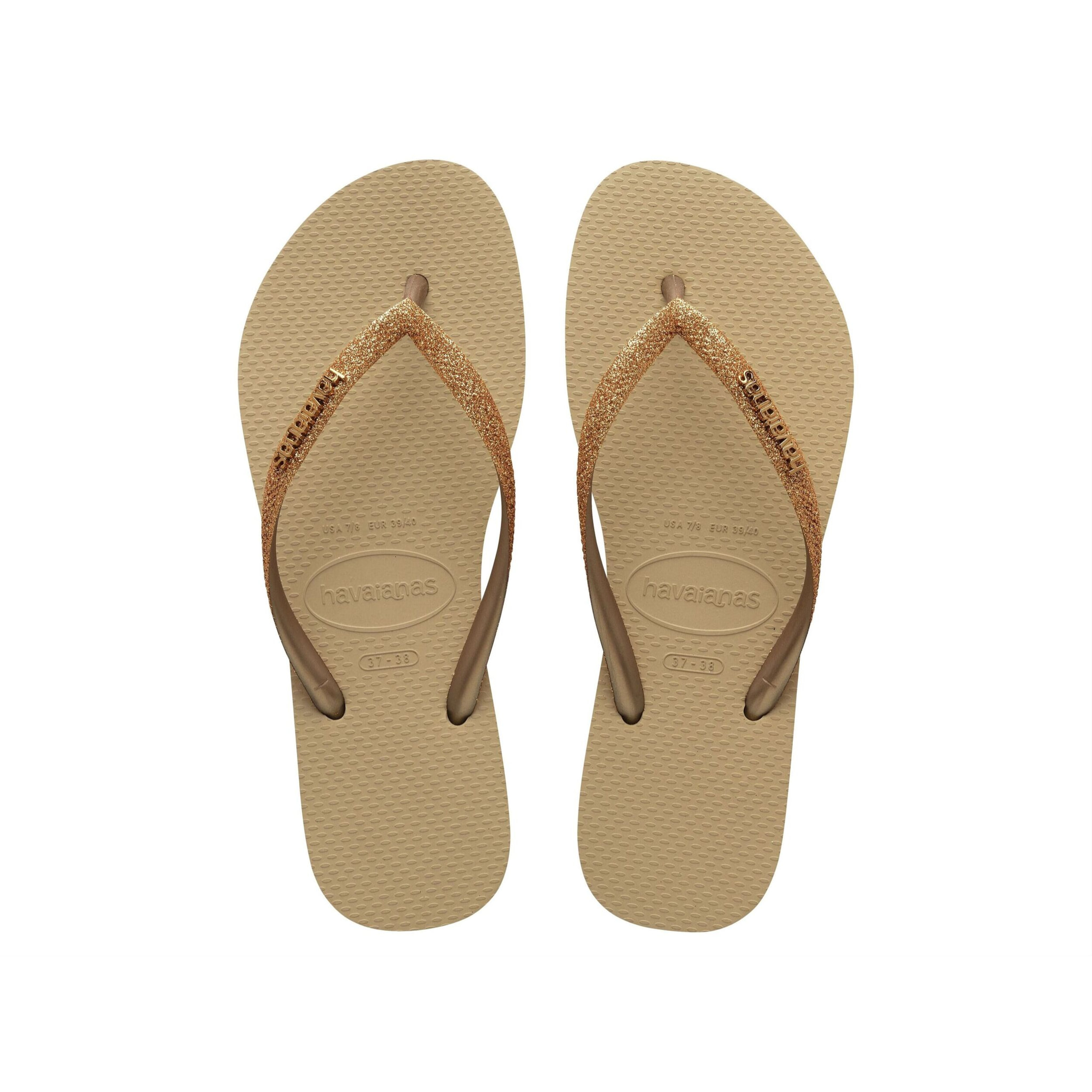 Infradito Havaianas Slim Glitter II Marrone