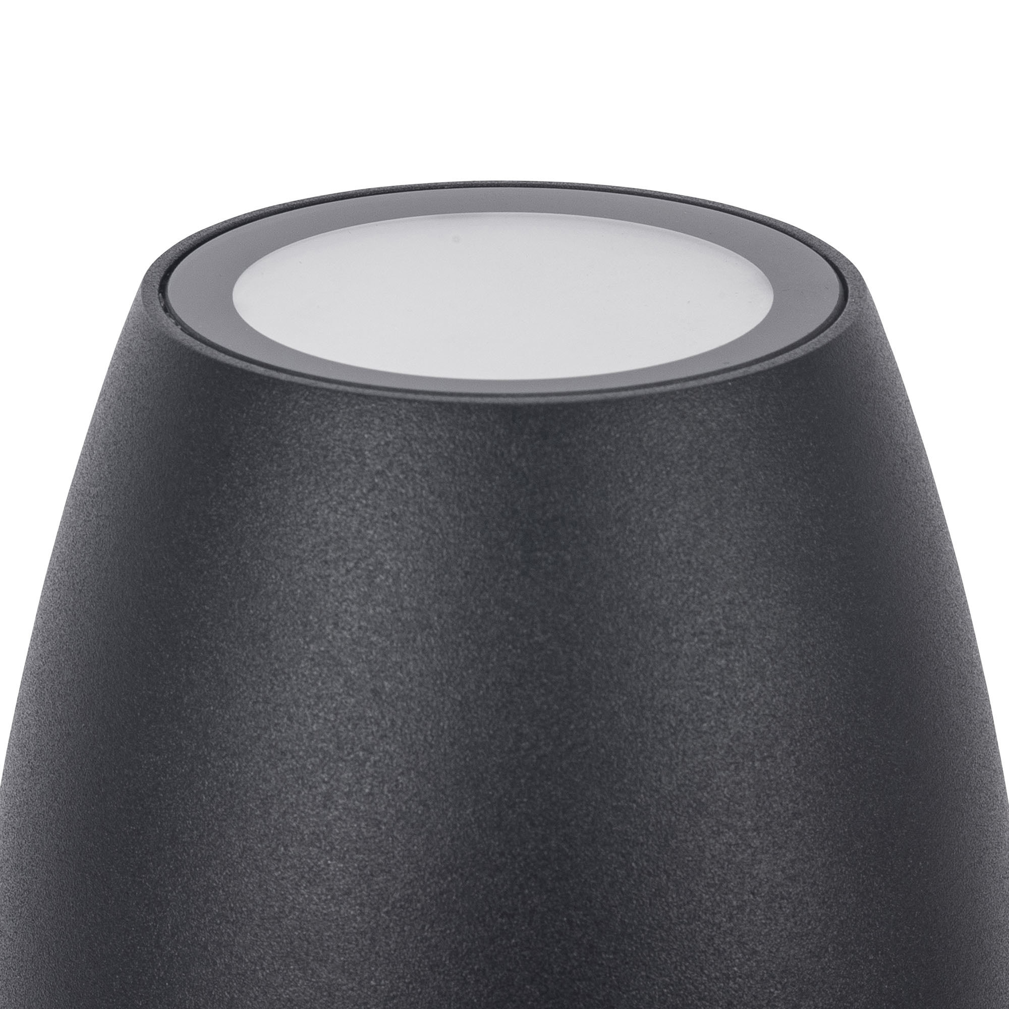 Forlight Eclipta II baliza exterior en negro con luz led blanco cálido 3000K