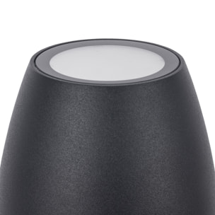 Forlight Eclipta II baliza exterior en negro con luz led blanco cálido 3000K