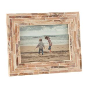 J-Line cadre photo Nuye - coquillages - beige