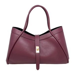 Borsa a Mano Elegante da Donna in Pelle Martellata