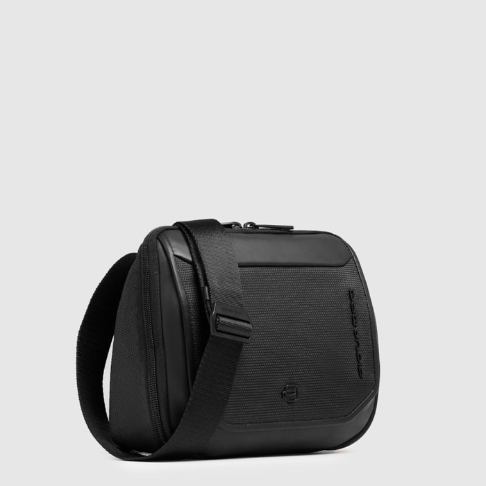 Piquadro Tracolla porta iPad®mini con tasca per AirPods®, schermata con protezione RFID