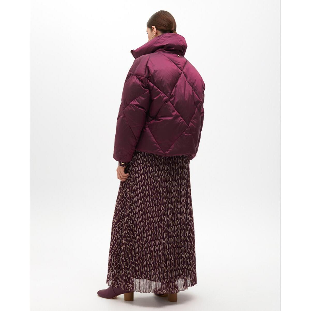 Anorak Metallico Trapuntato Midi