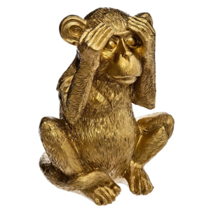Lot de 3 singes Sagesse Sama H.17cm résine