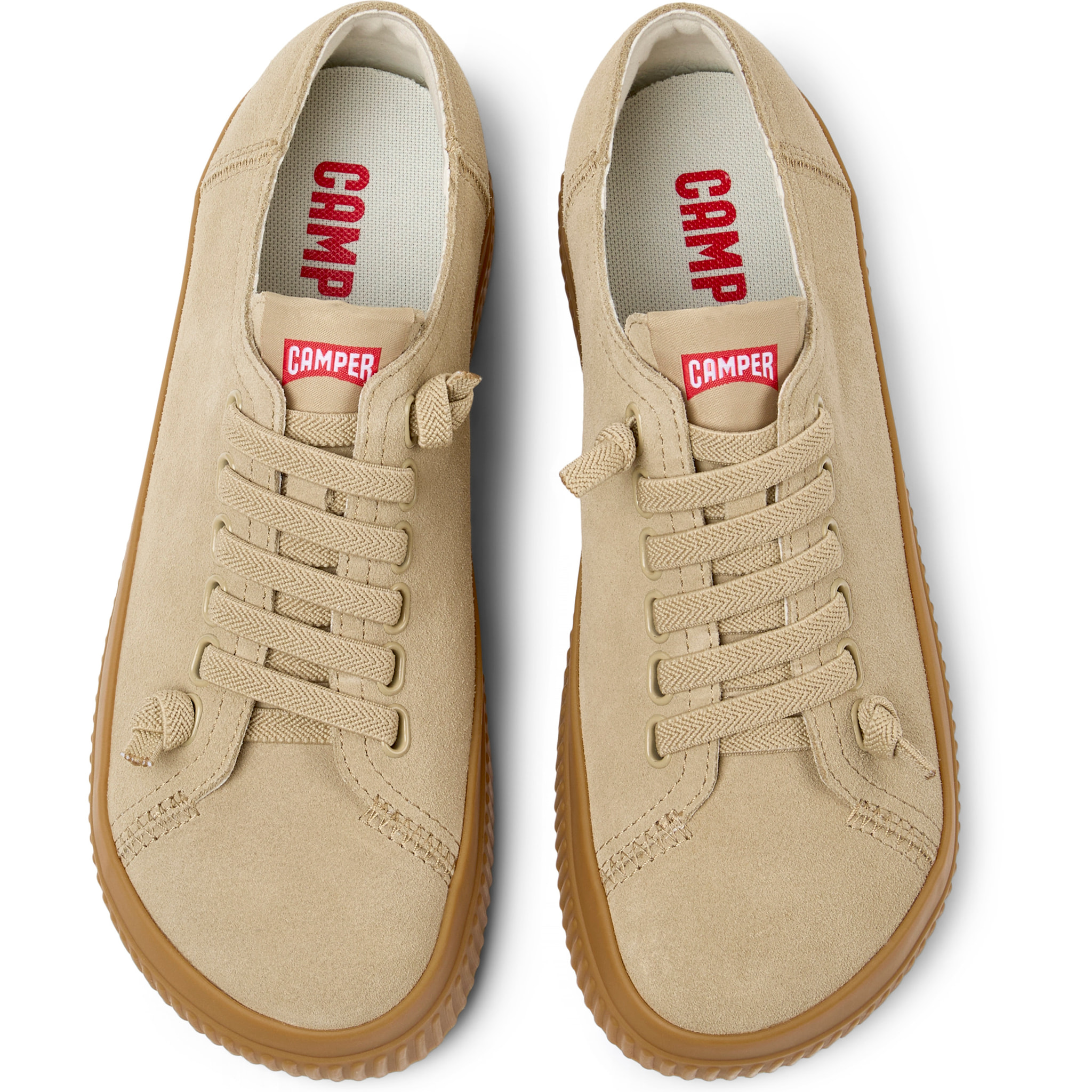 Zapatillas - CAMPER Peu Roda - Beige - Piel de ante