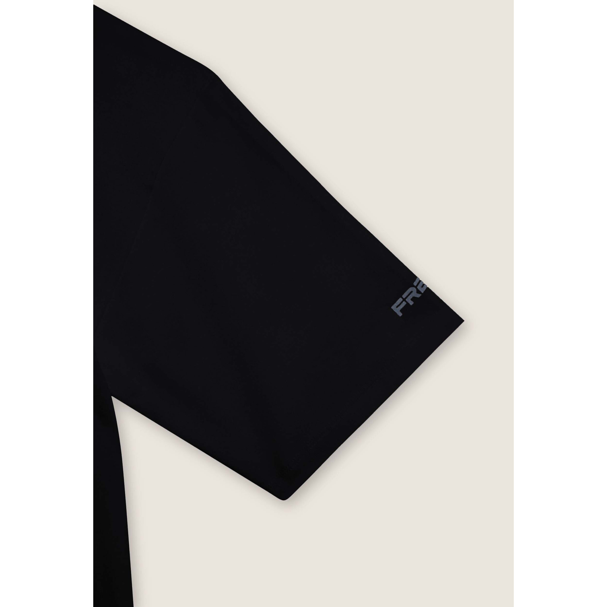 T-shirt regular con stampe lucide e dettagli tono su tono