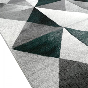 Tapis géométrique Viro couleurs gris