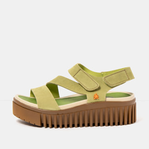 Sandalia de cuña 1573 NOBUCK LIKEN/BRIGHTON color Liken